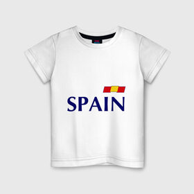 Детская футболка хлопок с принтом Сборная Испании - 10 в Белгороде, 100% хлопок | круглый вырез горловины, полуприлегающий силуэт, длина до линии бедер | football | евро 2012 | испания евро 2016 euro2016 euro 2016 | сборная испании
