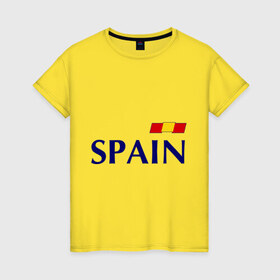 Женская футболка хлопок с принтом Сборная Испании - 10 в Белгороде, 100% хлопок | прямой крой, круглый вырез горловины, длина до линии бедер, слегка спущенное плечо | football | евро 2012 | испания евро 2016 euro2016 euro 2016 | сборная испании