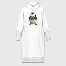 Платье удлиненное хлопок с принтом Пингвин с биноклем в Белгороде,  |  | пингвин