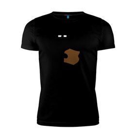 Мужская футболка премиум с принтом Enderman в Белгороде, 92% хлопок, 8% лайкра | приталенный силуэт, круглый вырез ворота, длина до линии бедра, короткий рукав | enderman | minecraft | игры | компьютерные игры | майнкрафт