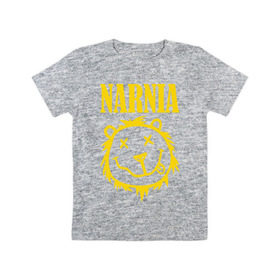 Детская футболка хлопок с принтом Narnia в Белгороде, 100% хлопок | круглый вырез горловины, полуприлегающий силуэт, длина до линии бедер | nirvana | антибренд | музыка | нирвана | рок