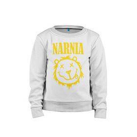 Детский свитшот хлопок с принтом Narnia в Белгороде, 100% хлопок | круглый вырез горловины, эластичные манжеты, пояс и воротник | nirvana | антибренд | музыка | нирвана | рок
