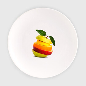 Тарелка с принтом мега яблоко в Белгороде, фарфор | диаметр - 210 мм
диаметр для нанесения принта - 120 мм | Тематика изображения на принте: апельсин | брызги | вода | лимон | фрукты | яблоко