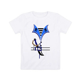 Детская футболка хлопок с принтом Форма пирата в Белгороде, 100% хлопок | круглый вырез горловины, полуприлегающий силуэт, длина до линии бедер | пират