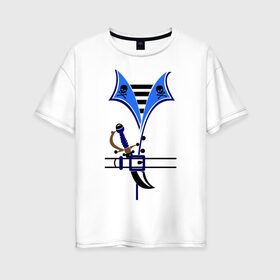 Женская футболка хлопок Oversize с принтом Форма пирата в Белгороде, 100% хлопок | свободный крой, круглый ворот, спущенный рукав, длина до линии бедер
 | пират