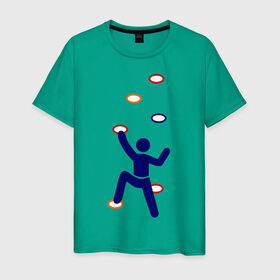 Мужская футболка хлопок с принтом Скалолаз на тренеровке в Белгороде, 100% хлопок | прямой крой, круглый вырез горловины, длина до линии бедер, слегка спущенное плечо. | climb | альпинизм | альпинисты | горы | путь | скалодром | скалолазанье | скалолазы | спорт