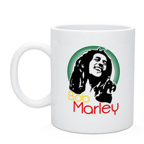 Кружка с принтом Saint Bob Marley в Белгороде, керамика | объем — 330 мл, диаметр — 80 мм. Принт наносится на бока кружки, можно сделать два разных изображения | bob marley | saint bob marley | боб марли | музыка | регги
