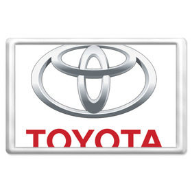 Магнит 45*70 с принтом mini logo Toyota в Белгороде, Пластик | Размер: 78*52 мм; Размер печати: 70*45 | toyota | авто | автобренды | логотип тойота | логтип  toyota | тачки | тойота