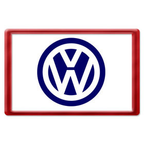 Магнит 45*70 с принтом mini logo Volkswagen в Белгороде, Пластик | Размер: 78*52 мм; Размер печати: 70*45 | Тематика изображения на принте: volkswagen | авто | автобренды | логотип volkswagen | логотип фольцваген | тачки | фольцваген