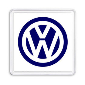 Магнит 55*55 с принтом mini logo Volkswagen в Белгороде, Пластик | Размер: 65*65 мм; Размер печати: 55*55 мм | Тематика изображения на принте: volkswagen | авто | автобренды | логотип volkswagen | логотип фольцваген | тачки | фольцваген