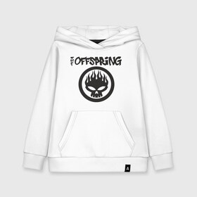 Детская толстовка хлопок с принтом The Offspring classic logo в Белгороде, 100% хлопок | Круглый горловой вырез, эластичные манжеты, пояс, капюшен | группы | музыка | музыкальные группы | панк | рок | рок музыка
