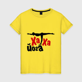 Женская футболка хлопок с принтом Хатха йога в Белгороде, 100% хлопок | прямой крой, круглый вырез горловины, длина до линии бедер, слегка спущенное плечо | занятия | индия | йог | ом | спорт | тренировки