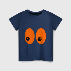 Детская футболка хлопок с принтом Глаза (парная женская) в Белгороде, 100% хлопок | круглый вырез горловины, полуприлегающий силуэт, длина до линии бедер | взгляд | глаза в темноте | глазки | для влюбленных | для двоих | для любимого | для любимой | зрачки | пара | парные | парочка