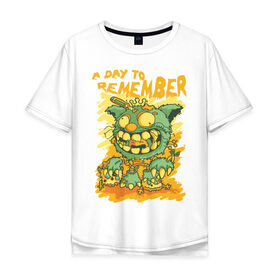 Мужская футболка хлопок Oversize с принтом a day to remember в Белгороде, 100% хлопок | свободный крой, круглый ворот, “спинка” длиннее передней части | a day to remember | adtr | музыкальные группы | рок группы