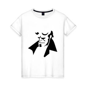 Женская футболка хлопок с принтом Hellboy в Белгороде, 100% хлопок | прямой крой, круглый вырез горловины, длина до линии бедер, слегка спущенное плечо | 