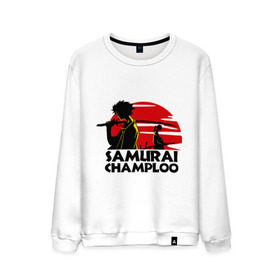 Мужской свитшот хлопок с принтом Самурай Champloo закат в Белгороде, 100% хлопок |  | Тематика изображения на принте: anime | samurai champloo | аниме | анимэ | самурай чамплу