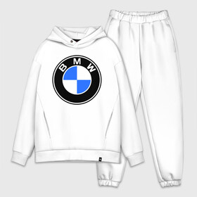 Мужской костюм хлопок OVERSIZE с принтом Logo BMW в Белгороде,  |  | автобренды | автомобильные | бмв | лого | машина | тачка