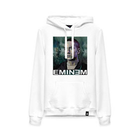 Женская толстовка хлопок с принтом постер Eminem в Белгороде, френч-терри, мягкий теплый начес внутри (100% хлопок) | карман-кенгуру, эластичные манжеты и нижняя кромка, капюшон с подкладом и шнурком | eminm | slim shady | еминем | реп | репчик | рэп