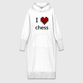 Платье удлиненное хлопок с принтом I love chess в Белгороде,  |  | chess | i love chess | шахматы | я люблю шахматы