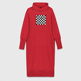 Платье удлиненное хлопок с принтом Комбинация Шах в Белгороде,  |  | checkmate | мат | шах | шах и мат | шахматист | шахматная доска | шахматы