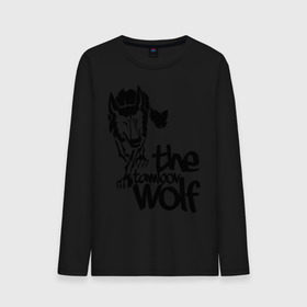 Мужской лонгслив хлопок с принтом тамбовский волк в Белгороде, 100% хлопок |  | Тематика изображения на принте: wolf | волк | животные