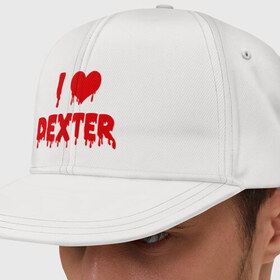 Кепка снепбек с прямым козырьком с принтом I love Dexter в Белгороде, хлопок 100% |  | 