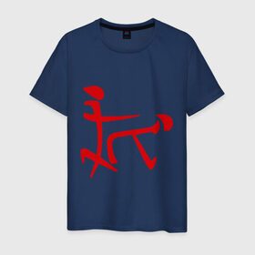 Мужская футболка хлопок с принтом Иероглиф любви в Белгороде, 100% хлопок | прямой крой, круглый вырез горловины, длина до линии бедер, слегка спущенное плечо. | иероглиф | любовь