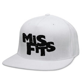 Кепка снепбек с прямым козырьком с принтом Misfits лого в Белгороде, хлопок 100% |  | missfit | мисфит | отбросы | сериалы