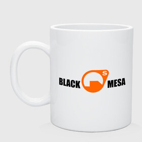Кружка с принтом Black mesa Main logo в Белгороде, керамика | объем — 330 мл, диаметр — 80 мм. Принт наносится на бока кружки, можно сделать два разных изображения | black mesa | игры | компьютерные игры