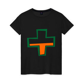 Женская футболка хлопок с принтом TF2 Health в Белгороде, 100% хлопок | прямой крой, круглый вырез горловины, длина до линии бедер, слегка спущенное плечо | team fortress 2 | tf2 health | игры