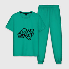 Мужская пижама хлопок с принтом Lana Del Rey в Белгороде, 100% хлопок | брюки и футболка прямого кроя, без карманов, на брюках мягкая резинка на поясе и по низу штанин
 | lana del rey | лана дель рей | музыка