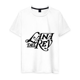 Мужская футболка хлопок с принтом Lana Del Rey в Белгороде, 100% хлопок | прямой крой, круглый вырез горловины, длина до линии бедер, слегка спущенное плечо. | Тематика изображения на принте: lana del rey | лана дель рей | музыка