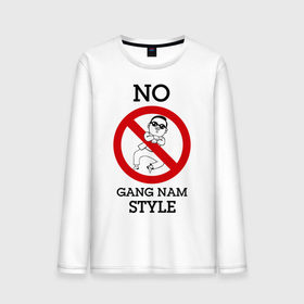 Мужской лонгслив хлопок с принтом No Gang Nam Style в Белгороде, 100% хлопок |  | 