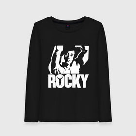 Женский лонгслив хлопок с принтом Рокки Бальбоа (Rocky) в Белгороде, 100% хлопок |  | rocky | рокки | рокки бальбоа