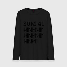 Мужской лонгслив хлопок с принтом Sum 41 black в Белгороде, 100% хлопок |  | sum 41 | музыка | панк рок | рок | сам 41