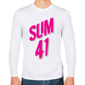 Мужской лонгслив хлопок с принтом Sum 41 logo в Белгороде, 100% хлопок |  | Тематика изображения на принте: sum 41 | музыка | панк рок | рок | сам 41