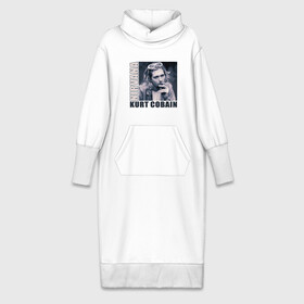 Платье удлиненное хлопок с принтом Nirvana  Kurt Cobain в Белгороде,  |  | kurt cobain | nirvana | группы | курт кобейн | музыка | музыкальные группы. курт | нирвана