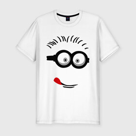 Мужская футболка премиум с принтом Funny boy в Белгороде, 92% хлопок, 8% лайкра | приталенный силуэт, круглый вырез ворота, длина до линии бедра, короткий рукав | funny boy | smile | веселый мальчик | смайлик | смайлы | улыбка