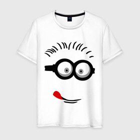 Мужская футболка хлопок с принтом Funny boy в Белгороде, 100% хлопок | прямой крой, круглый вырез горловины, длина до линии бедер, слегка спущенное плечо. | funny boy | smile | веселый мальчик | смайлик | смайлы | улыбка