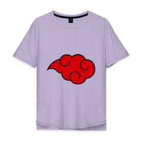 Мужская футболка хлопок Oversize с принтом Облако (Акацуки) в Белгороде, 100% хлопок | свободный крой, круглый ворот, “спинка” длиннее передней части | облако | орнамент | трайблы | узор | узоры
