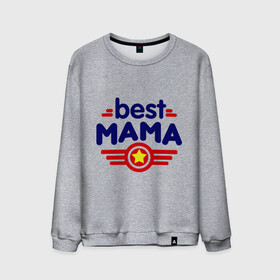Мужской свитшот хлопок с принтом Best mama logo в Белгороде, 100% хлопок |  | best mama | в подарок маме | для мамы | для родственников | лучшая мама | подарок маме | самые лучшие | семья