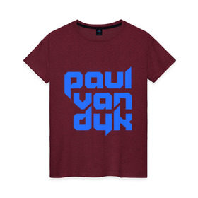 Женская футболка хлопок с принтом Paul в Белгороде, 100% хлопок | прямой крой, круглый вырез горловины, длина до линии бедер, слегка спущенное плечо | club | evolution | paul van dyk | trance | клубная музыка | пол ван дюк | транс