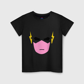 Детская футболка хлопок с принтом Человек-молния в Белгороде, 100% хлопок | круглый вырез горловины, полуприлегающий силуэт, длина до линии бедер | супергерой