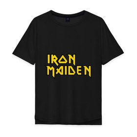 Мужская футболка хлопок Oversize с принтом Iron Maiden в Белгороде, 100% хлопок | свободный крой, круглый ворот, “спинка” длиннее передней части | heavy metal | metal | rock | trash metal | метал | металл | рок | рок группа | трэш метал | хеви метал