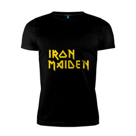 Мужская футболка премиум с принтом Iron Maiden в Белгороде, 92% хлопок, 8% лайкра | приталенный силуэт, круглый вырез ворота, длина до линии бедра, короткий рукав | heavy metal | metal | rock | trash metal | метал | металл | рок | рок группа | трэш метал | хеви метал