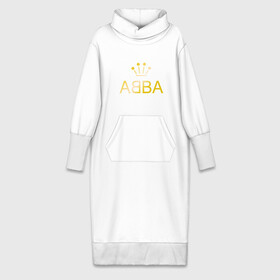 Платье удлиненное хлопок с принтом ABBA золото в Белгороде,  |  | Тематика изображения на принте: abba | абба | музыка