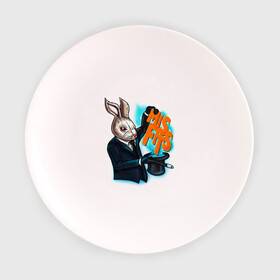 Тарелка с принтом Кролик-психопат в Белгороде, фарфор | диаметр - 210 мм
диаметр для нанесения принта - 120 мм | Тематика изображения на принте: misfits