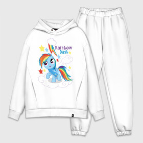 Мужской костюм хлопок OVERSIZE с принтом Rainbow Dash в Белгороде,  |  | Тематика изображения на принте: dash | pony | rainbow | rainbow dash | детские | мой маленький пони | пони