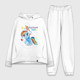 Женский костюм хлопок Oversize с принтом Rainbow Dash в Белгороде,  |  | dash | pony | rainbow | rainbow dash | детские | мой маленький пони | пони