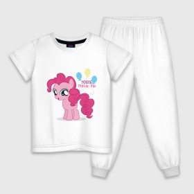 Детская пижама хлопок с принтом Young Pinkie Pie в Белгороде, 100% хлопок |  брюки и футболка прямого кроя, без карманов, на брюках мягкая резинка на поясе и по низу штанин
 | Тематика изображения на принте: pie | young | young pinkie pie | детские | мой маленький пони | пони